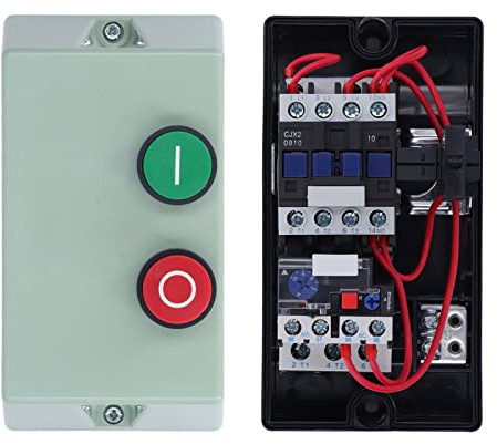 Focket Magnetischer Elektro Motorstarter, 2.2KW Einphasig 220/230V 4KW 3 Phasen 380/400V 7 10A IP55 Wasserdichter Elektro Motorschalter Hochleistungs Motorstarter Überlastungssc