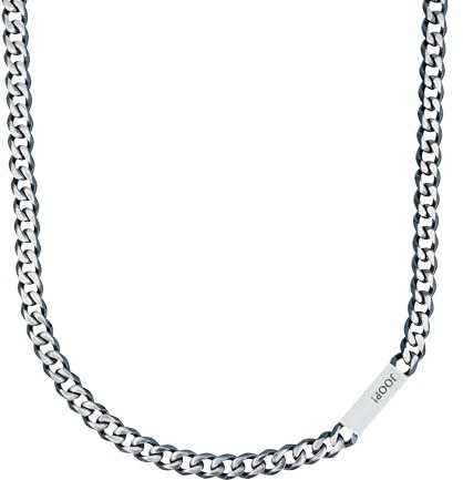 Joop! Halskette aus Edelstahl für Herren, Halsschmuck, 60 cm, Silber, Kommt in Schmuck Geschenk Box