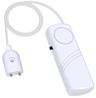 Wassermelder Wasseralarm Wasser Alarm Wasserstandsalarm 100db Sirenenalarm Ton für Küche Keller Wasserheizer Aquarium, Wassertank