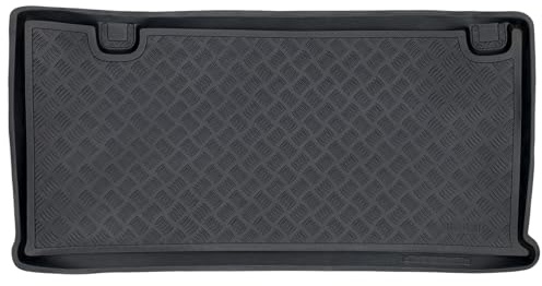 SMK Kofferraum schutzmatte Kofferraummatte passt für Ford Tourneo Custom ab 2013 Strapazierfähige Kofferraummatte für alle Jahreszeiten, die vor Schmutz und Dreck schützt