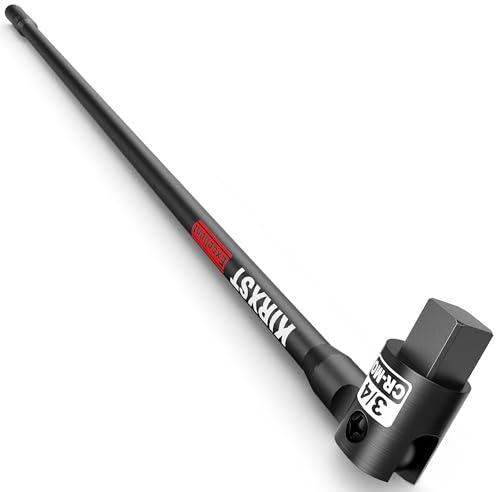 KIRXST 3/4 Drive Heavy Duty Breaker Bar, 810 mm Power Breaker Knuckle Bar, Flexible Handle Breaker Bar, Socket Wrench, Wheel Nut Spanner