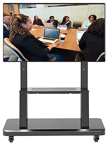 Carro de TV con ruedas para 32-75 pulgadas, altura ajustable con ruedas/soporte de TV móvil para escuela/ferias comerciales/restaurante, soporte universal de TV independiente negro beautiful scenery