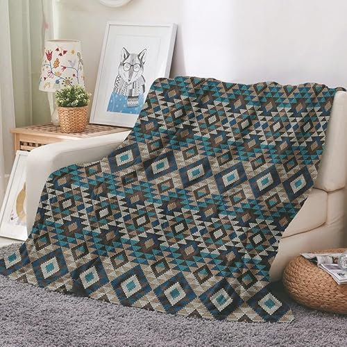 EHOMERY Profi Kuscheldecke Extrem Warme Decke Outdoor Kuscheldecke Lieblingsmensch Decke Flauschig Böhmen Klimaanlagen-Decke Dekorative Weiche Kuscheldecken Braun 200x150cm