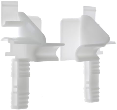 cyclingcolors 2x Persiana enrollable Tulipe modelo Aluréno ZF para lamas de 7 a 9mm PVC blanco Embudo Guía guía Protección Universal Accesorio Persiana