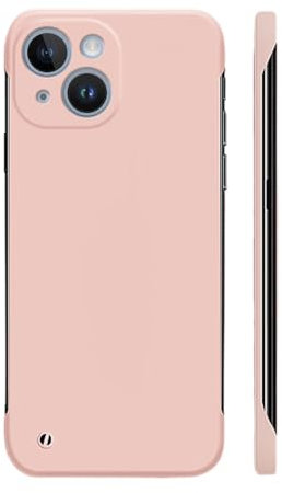 CIBOS Custodia Rigida in PC Sottile Opaca Senza Cornice per iPhone 15 14 13, Guscio Ultra Sottile Satinato (per iPhone 12 Mini/Rosa)