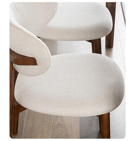 AKPHBKFG Moderne Esszimmerstühle mit Holzbeinen, Stühle mit gepolsterter Rückenlehne, Beistellstuhl für Wohnzimmer, Küche, Büro, Lounge A