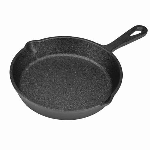 Pssopp Ihre Neue Pan-Gusseisen-Pfanne, Sogar Heizung, Hochleistungen für Ofen, Gasöfen, Induktionskocher mit Einfacher Pflege, Unschlagbare Isolierung und Sogar Heizung, Multifunktional (16 cm)