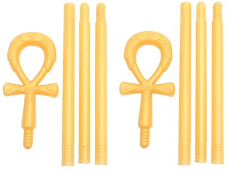 ZUNOXAZ 2pezzi Bastone Egiziano Per Costumi Halloween Cosplay Giochi Ruolo Feste Tema Per Adulti e