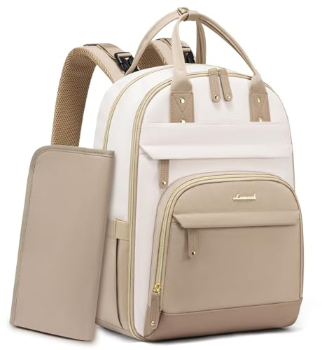LOVEVOOK Changing Bag Backpack, Baby Nappy Diaper Bags Mum With Portable Changing Mat & Stroller Straps, Large Hospital Maternity Change Back Pack for Travel Mom and Dad