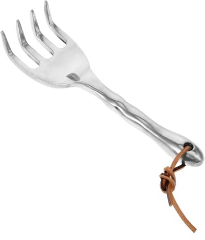 DOITOOL Mini Râteau de Jardin Ergonomique à Main Outil Léger pour Désherbage Transplantation et Ameublissement du Sol Petit Râteau Pratique pour Jardinage Quotidien