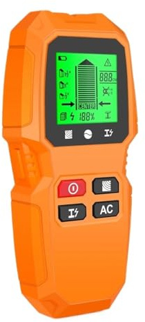Leitungssuchgerät, Wand Stud Finder Scanner 5 In 1 LCD Elektronische Detektor Holz Strom Metall Erkennung
