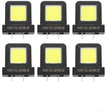Lampe de travail LED pour outils électriques – Lanterne de camping portable 14 W compatible avec batteries au lithium 20 V – 21 V, douille réglable de 20,5 à 40,5 mm, lampe de poche compacte 70 × 21 ×