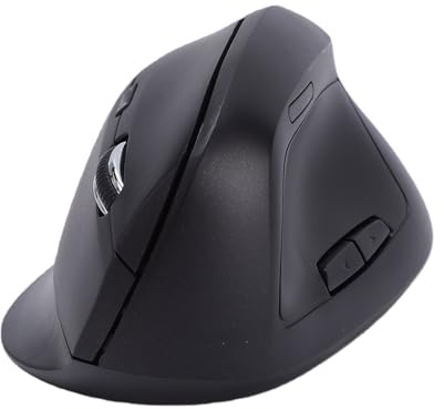 Tosuny Mouse Ergonomico, Mouse Ottico Verticale Wireless 2.4G con 6 Pulsanti, 800/1200/1600 DPI Regolabile, Tunnel Carpale Mano Destra per Laptop, PC