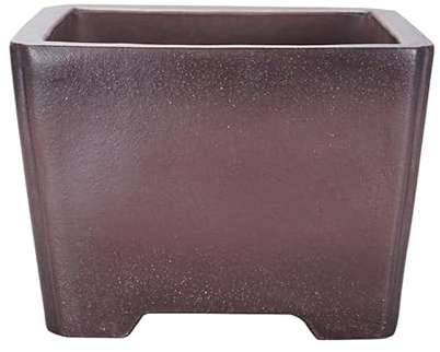 EINES Vasi per Piante da Giardino per Interni All'aperto Vaso Quadrato da 23 cm in Argilla Viola for Bonsai, palo Vecchio, cipresso da Giardino, Bonsai Traspirante Fioriere con Fori di Drenaggio