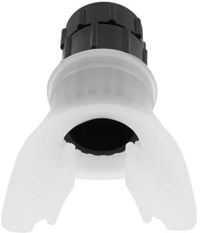 Alipis Appareil D'entraînement Respiratoire Portable Blanc à Points, Amplificateur de Capacité Respiratoire en Silicone et Abs, Dispositif Facile à Nettoyer pour Exercice Pulmonaire,