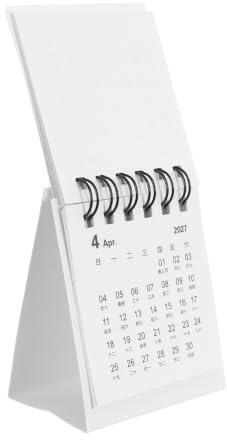 FESTFENDS Mini Skrivbordsalmanacka med Söt Tecknad Design Slimmad Lätt Bordsplanerare för och Hem Dekorativ Månadskalender för Arbetsyta och Resa