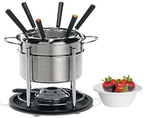 Trudeau Sorento 3-in-1 Fondu Set, 60 oz, Stainless Steel by Trudeau