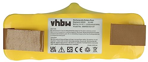 vhbw batteria compatibile con iRobot Roomba 505, 521, 551, 561, 572, 577, 582, 583 aspirapolvere, Home Cleaner (3000mAh, 14,4V, NiMH)