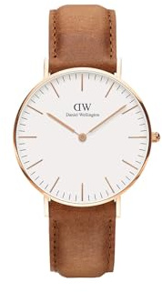 Daniel Wellington Classic Watch Rose Gold Leather