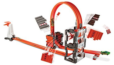 Hot Wheels Mattel DWW96 - Track Builder Mega Crashset