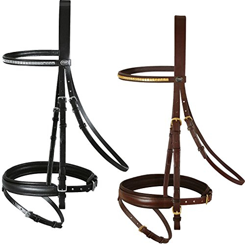 Passier Trense Trensenzaum JUNO schwarz engl. komb. + Zügel, Größe Pferd:Pony