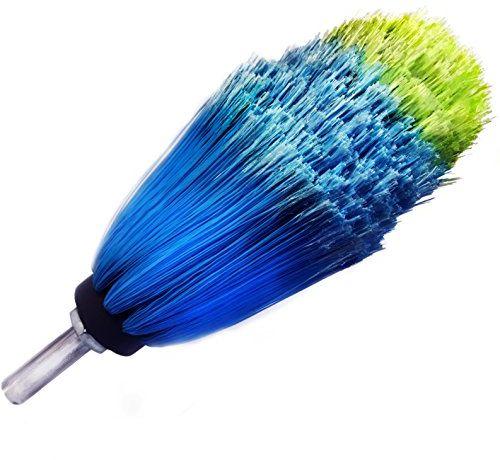 TWISSTAR® Felgenbürste - Der Felgenreiniger als Bürstenaufsatz für Akkuschrauber und Bohrmaschine - Für Auto und Motorrad - Geeignet für Alufelgen u.v.m. - Profi-Tool zur Autoreinigung