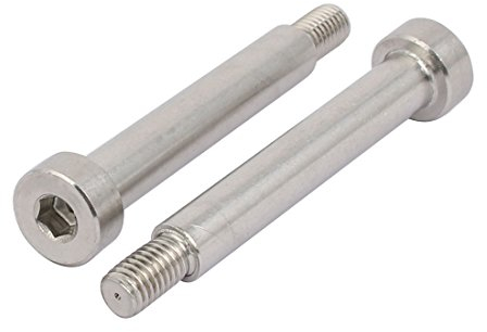 sourcing map 2Stk. 304 Edelstahl Sechskant Schulter Bolzen 10mm Schulterdurchm. 60mm Länge M8 de