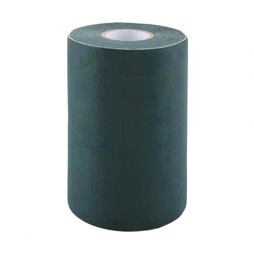 VIFERR Cinta de Césped Artificial, 15cm x 10m Cinta de Unión Césped Sintético Autoadhesiva Cinta de Costura para Fijación de Conexión Alfombra de Césped Sintético (Verde)
