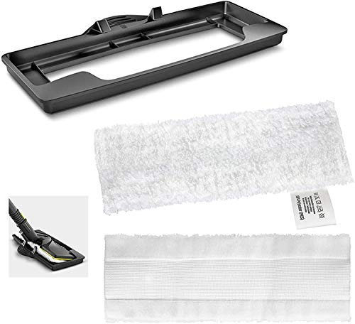 SPARES2GO Main Carpet Glider Tool + Steam Pads for Karcher Easyfix SC1 SC2 SC3 SC4 SC5 Series Steam Cleaner