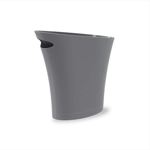 Umbra Paper Bins, 18/8 Stainless Steel, Charcoal, Normal