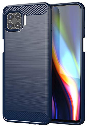 NOKOER Funda para Motorola Moto G 5G Plus, TPU Delgada Disipacion de Calor Telefono Movil Cover, Material Suave Sensación Cómoda Huella Digital Anti Case - Azul