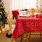 Deconovo Weihnachtsdeko Weihnachten Tischdecke Lotuseffekt Tischwäsche Wasserabweisend Tischtuch 220x130 cm Kosmische Sterne