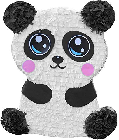 Das Kostümland Pinata - Geburtstags Dekoration | Panda Bär 48 x 38 x 10 cm | Geschenk Kindergeburtstag Hochzeit Mottoparty