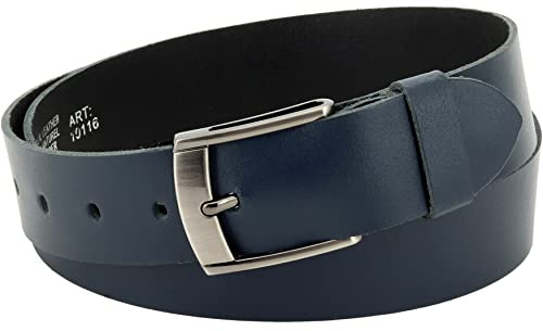 Vascavi Ledergürtel, 4 cm breit, Echtes Leder, Unisex Gürtel für Damen und Herren, MADE IN GERMANY, AM531-SL