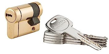 Mezzo cilindro europeo Trafic 12 30X10mm, ottone, antiperforazione, antirottura, 5 chiavi piatte reversibili- THIRARD