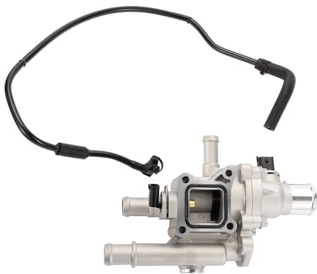 A ABSOPRO Boîtier De Thermostat N°25192228 Pour Chevy Sonic 1.8L 12-18 1pc | Alliage D'Aluminium, Ton Argent, Pour Chevy Cruze 1.8L 11-16, Pour Chevy Cruze Limited 16, Pour Chevy Trax 1.8L 13-20