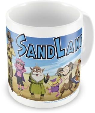 Grupo Erik Taza Sand Land - Taza desayuno - Taza cerámica 350ml - Taza te - Taza café - Regalos originales, Tazas de café