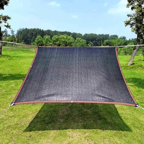 Rete Ombreggiante 6x6 4x10 Vela Ombreggiante Rettangolare Telo Ombreggiante Telo Ombreggiante Serra Oscurante 90% Anti-UV Antistrappo Giardino/Domestico/Pianta/Terrazzo,black-3.0x3.0m