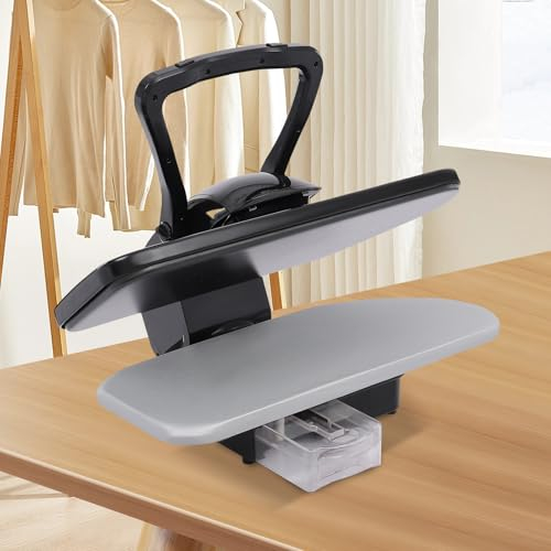 Pressa da stiro a vapore, 2200 W; 0,26 lbs/min (serbatoio dell'acqua da 0,26 galloni + standby automatico di 15 secondi e protezione contro il surriscaldamento + flacone spray e cuscino da stiro)