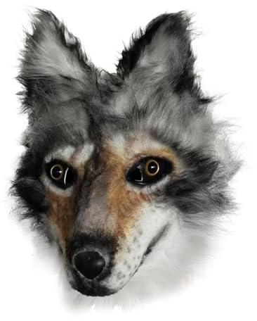 APLVFFZH Wolfsmaske, Halloween-Maske, Cosplay für Karnevalsfest, Partygeschenk