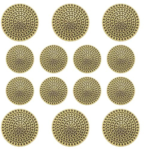 Flying Horse66 14Pcs Blazer Buttons Gold, 18mm 23mm Metal Blazer Buttons | Vintage Metal Blazer Buttons, Blazer Buttons for Suits Coat Uniform Jacket
