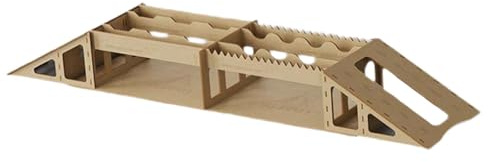 Qianly RC Brücke für Hindernisparcours, Mini Fahrzeug Rampe für 1/18 Und 1/24 Modelle, A