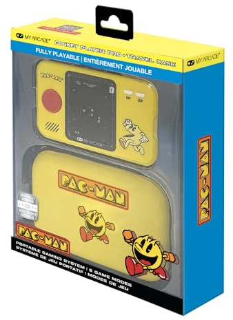 My Arcade - DGUNL-7143 Pac-Man Pocket Player Pro Sistema de Juego portátil con Funda de Transporte