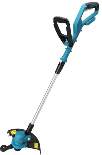 Akku-Rasentrimmer DEDRA Faden 1,6mm, Schnittbreite ø 300mm, ø 30cm Schnittbreite, Ergonomisches Leichtgewicht 1,7kg, Verstellbarer und komfortabler Griff, ohne Akku & Ladegerät