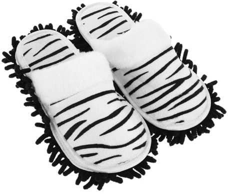 HOMOCONO 1 Par De Pantuflas para Fregar, Zapatos para Limpiar Pisos, Zapatos Multicolores, para Limpiar Pisos, Mopas para Pies, Pantuflas, Mopas para Fregar, para