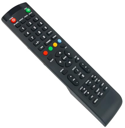 HTL2447 Télécommande remplacée -VINABTY-fit pour SENCOR/Polaroid/Dual/Xoro/High One Télécommande Smart TV HTL2447 HTL3246V3 HI3209HD-MM HI3212HD-MM HI3214HD-MM