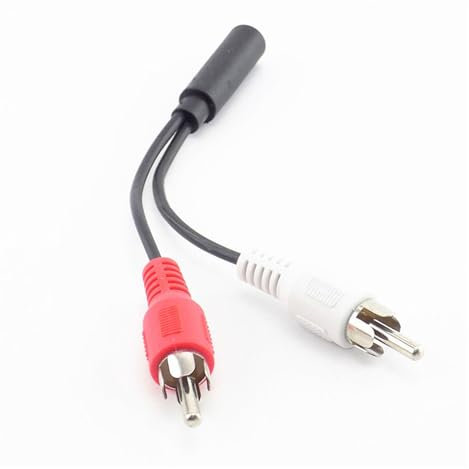 3.5mm RCA Femmina Connettore Jack Stereo Cavo Y Spina A 2 RCA Maschio Adattatore 3.5 Audio Aux Presa Connettore for Cuffie Filo Musicale