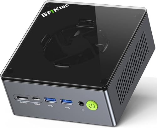 GMKtec Mini PC Gaming, M7 Ultra Ryzen 7 PRO 6850U 32GB DDR5 RAM + 512GB Hard Drive PCle SSD Oculink Dual NIC LAN 2.5G Desktop Computer, Dual USB4, HDMI 2.1, USB-C