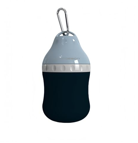 Borraccia Portatile per Cani, 200ML Bottiglia da Viaggio per Cani Gatti, Dispenser per Acqua con Corpo Pieghevole in Silicone e Fibbia di Sospensione, per Piccoli Animali Passeggiate Escursioni
