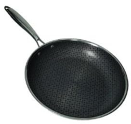 Brandani padella Cuoricini da 24 cm in acciaio inox e rivestimento a 3 strati 3-Ply